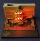 Omoshiroi-Block 3D-Notizblöcke, Neuheit, berühmtes Filmgebäude, Harry-Design, Neujahr, Weihnachtsgeschenk