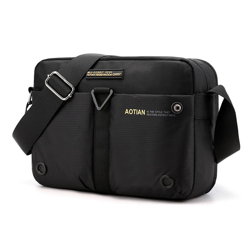 Scione Nylon Shoulder Bags Men Casual Travel Waterproof Single Shoulder Bag men Sling Cross Body Messenger Bags Male iPad