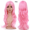 S-noilite Synthetic 28colors 22inch Loose Wave Perücken Halloween Cosplay Perücke Blau Rot Rosa Grau Lila Haarperücke Cosplay für Party