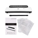 Sellador de alimentos al vacío eléctrico, automático, comercial, 220V, sellador al vacío de alimentos para el hogar, máquina de envasado, incluye 10 Uds. De bolsas de embalaje