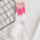 Socken Frühling und Herbst aus reiner Baumwolle, Damen, einfarbig, weich, Mode, Mädchen, schwarz, weiß, Lolita, lustig, koreanisch, die ganze Saison