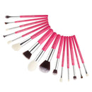 Jessup Make-up-Pinsel-Set Foundation Buffer Shader Brush 15pcs Black/Rose Gold Natural-Synthetic Hair Kисти для Mакияжа