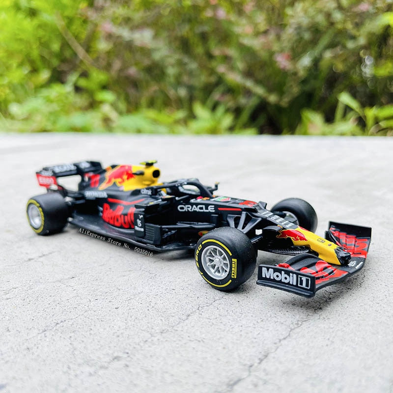 Bburago 1:43 2021 F1 Red Bull Racing RB16B 33 # Verstappen 11 # Sergio Perez Fórmula uno Simulación aleación súper modelo de coche de juguete