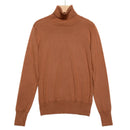 HLBCBG chic Otoño Invierno suéter grueso pulóveres mujer manga larga casual cálido básico cuello alto suéter mujer jerséis de punto top