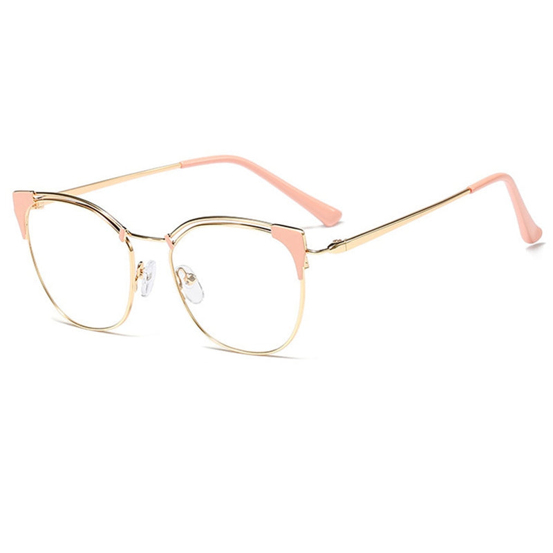 Belmon Cat Eye Spectacle Frame Women Eyeglasses Computer Prescription Optical For Female Eyewear Clear Lens Glasses Frame 95537