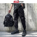 LAPPSTER Herren Japanische Streetwear Cargohose 2022 Overall Herren Taschen Hip Hop Jogger Hose Schwarz Mode Jogginghose 5XL