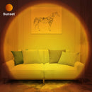 Sonnenuntergangs-Projektionslampe, USB-Anschluss, 180 ° drehbare LED-Projektorlampe, für die Schaffung von Selfie-Atmosphäre im Schlafzimmer