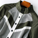 Vestido de mosaico de moda otoño 2019 cuello alto de un solo pecho de longitud media vestidos de una línea de pata de gallo