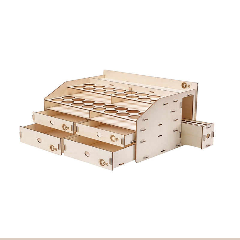 OPHIR Holz-Acrylfarben-Regal mit Markierungsstift-Aufbewahrungsregal MG062