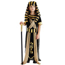 Halloween-Kostüme für Kinder, Jungen, Mädchen, altes Ägypten, ägyptischer Pharao, Kleopatra, Kleid, Cosplay, Prinz, Prinzessin, ausgefallene Karnevalsparty