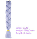 Black Star Hair Ombre Jumbo Braiding Hair Extensions 24 Inch Twist Braids Synthetic Hair Fiber for Twist Braiding for Women