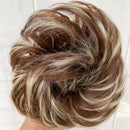 Tinashe Beauty Gummiband mit unordentlichem Haarknoten Scrunchy Chignon mit Gummiband Messi Haarteile Donut für Frauen Kinder