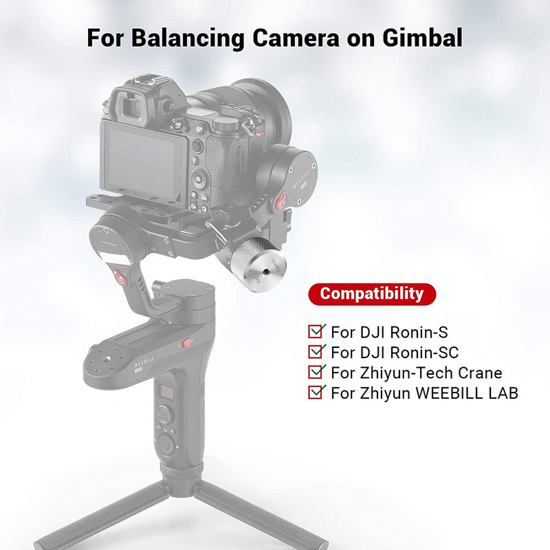 SmallRig DSLR Camera Removable Counterweight (200g) Balancing Moment for DJI RS 2/ RSC 2 / RS 3/ RS 3 Pro Gimbal Stabilizer 2285