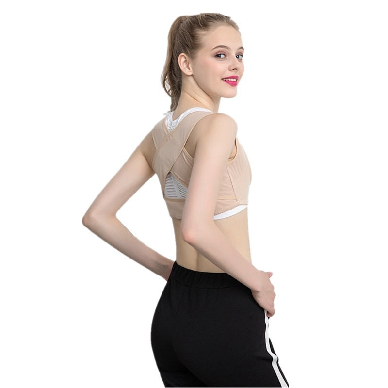 Adjustable Women Posture Back Support Corrector Belt Band Brace Shoulder Lumbar Strap Pain Relief Posture Waist Trimmer