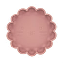 2020 New Arrivals Wholesales Manufacturer Nordic Portable Silicone Non-slip Flower Shape Bowl placemate Edible Baby Shower Gift