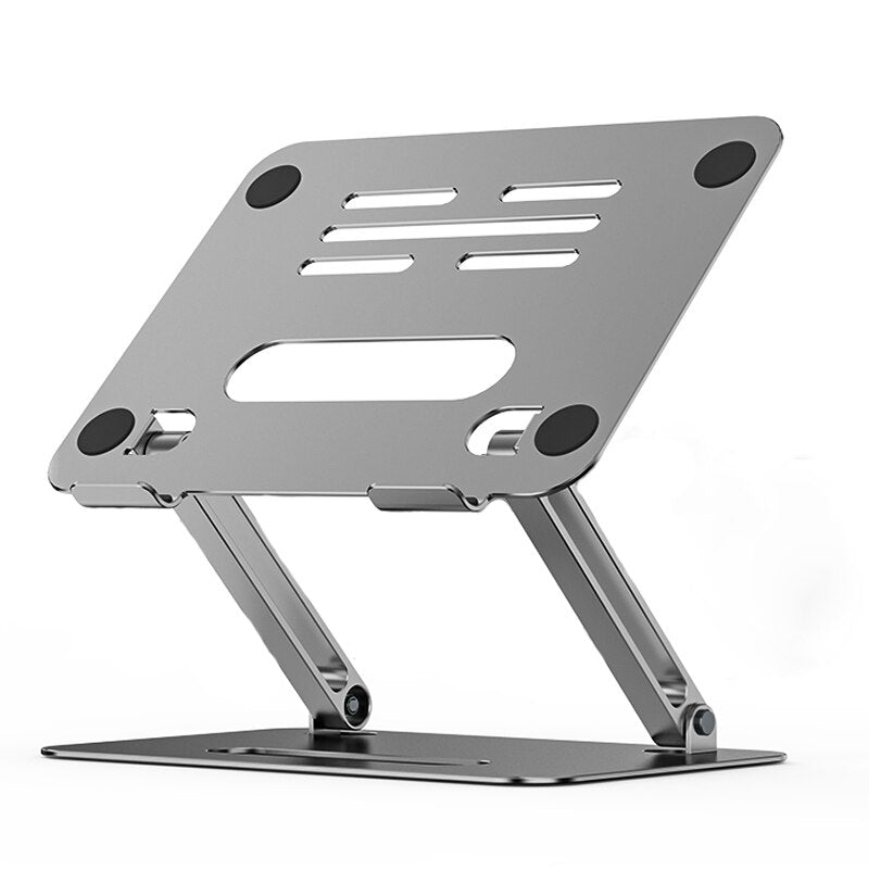 Soporte ajustable de aleación de aluminio para ordenador portátil plegable portátil para Notebook MacBook soporte de ordenador soporte de refrigeración de elevación antideslizante