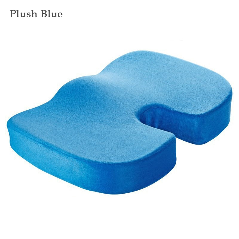 Orthopedics Hemorrhoids Seat Cushion Memory Foam Car Rebound Cushion Office Chair Lumbar Support Pain Relief Breathable Pillow