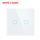 Wifi Wall Touch Switch EU Kein Neutralleiter erforderlich Smart Light Switch 1 2 3 Gang 220V Tuya Smart Home Support Alexa Google Home