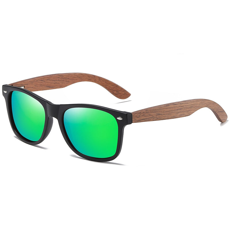 Gafas de sol polarizadas de madera de nogal marca GM para hombre, gafas de sol con montura cuadrada, gafas de sol para mujer, gafas de sol masculinas S7061h