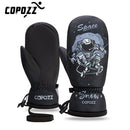 COPOZZ -30 ℃ Espesar Adulto Adolescente Profesional Snowboard Guantes de esquí A prueba de viento Invierno Cálido Guantes de nieve térmicos Esquí Moto de nieve