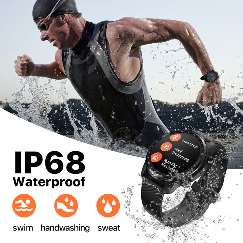 TicWatch Pro 3 Ultra GPS Wear OS Smartwatch Hombres Qualcomm 4100 Mobvoi Sistema de procesador dual Reloj Oxígeno en sangre IHB AFiB Detección