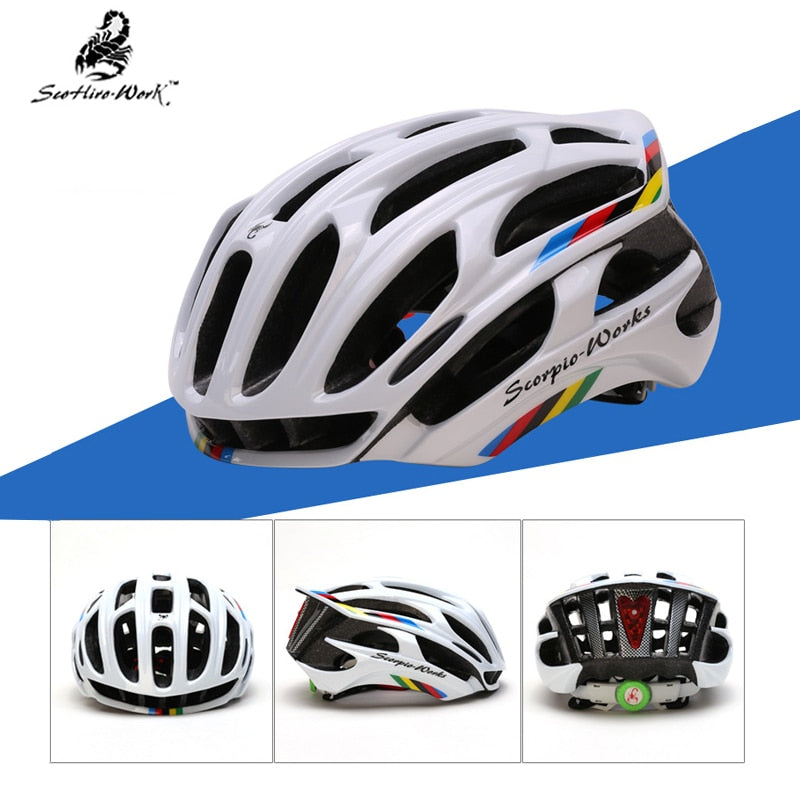 Casco Ciclismo Mtb Bike Ciclismo Casco ML Led luz de advertencia Casco de Bicicleta Ciclismo Capacete De Ciclismo Casco Bicicleta Casque