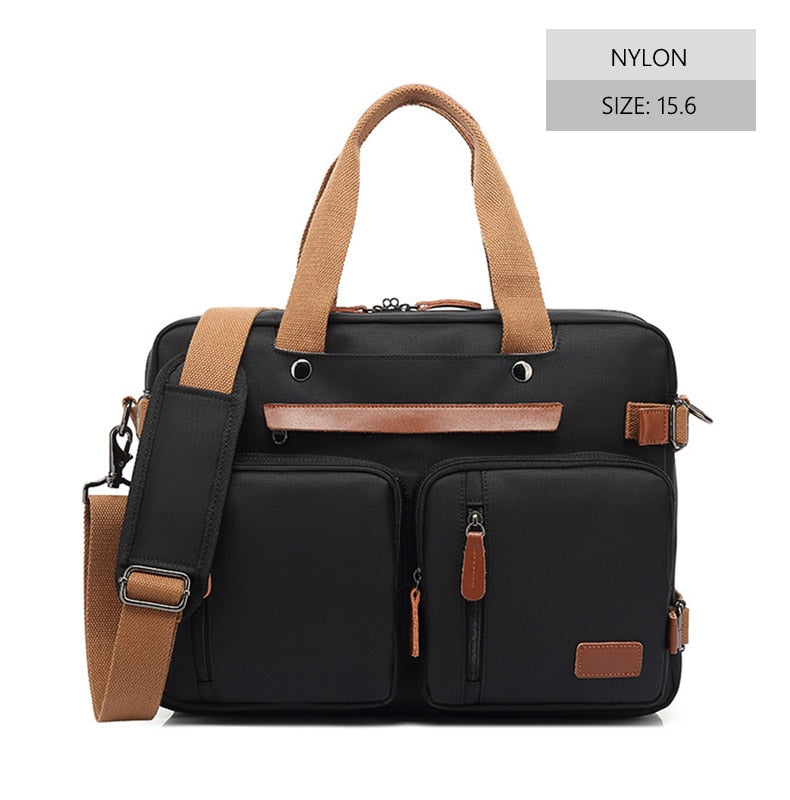 Bolso de trabajo de lona para hombre, maletín de viaje, bandolera multifunción, bolso grande, informal, de negocios, para ordenador portátil, bolsillo XA284ZC