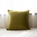 Soft Luxury Gold Green Velvet Cushion Cover Pillow Case Bed Sofa Pillow Cover Piping Design No Balling-up Without Stuffing