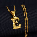 Anniyo AZ Kleinbuchstaben Halsketten Frauen/Mädchen Goldfarbe Anfangsanhänger Dünne Kette Englischer Buchstabe Schmuck Alphabet Geschenk