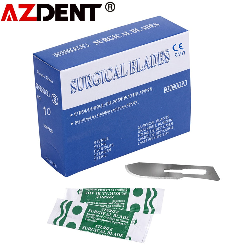 100pcs/Box Dental Surgical Scalpel Sterilized Blades