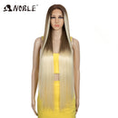 Edle Cosplay-Perücken für schwarze Frauen, gerade, synthetische Spitze, 38-Zoll-Ombre-Blonde-Spitze-Perücke, Cosplay, blonde, synthetische Spitze-Perücke