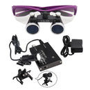 Dentallupe Dentallabor Medizinische Lupe Dentallupe Binokular 3.5/2.5X Scheinwerfer Zahnärzte Scheinwerfer 5W Stoffkoffer