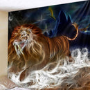 Zebra Lion Tapestry Wall Hanging Tribal Animal Sheets Wolf Tiger Horse Tapestry Home Decor Beach Mat