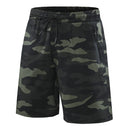 Herren-Shorts Fitness-Shorts Laufsport Herren-Fitness-Shorts Camouflage Sport-Shorts mit Reißverschlusstasche