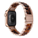 Harz Edelstahlarmband Armband für Apple Watch 5 Band 44mm iwatch 42mm Serie 5 4 3 2 Handgelenk Zubehör Schleife 40m Armband