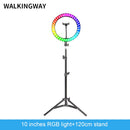 10" LED Ringlicht 26cm Fotografie Beleuchtung Dimmbare Selfie RGB Lampe mit Stativ für Make-up Youtube Tiktok Handy Kamera Video