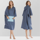 2021 hot sale  hot sale waterproof hoodie poncho wet suit with microfiber terry toweling lining