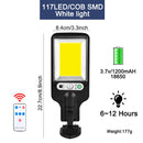 Luz Solar LED KSIJEH, lámpara Solar para exteriores, luz Solar alimentada por energía Solar, impermeable, Sensor de movimiento PIR, farola para decoración de jardín