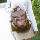 RanHuang Neu Kommen 2021 Frauen Mode Rucksack Weiches Leder Rucksack Quaste Reisetaschen Schule Rucksack Für Mädchen Schwarz A1672