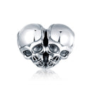 BISAER 925 Sterling Silver High Heels Shoes&Lipstick Charms Beads Wine Glass Pendant Fit Elegant Women DIY Bracelet Fine Jewelry