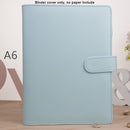 MINKYS Macaroon Color A6/A5 PU-Leder DIY Binder Notebook Cover Tagebuch Agenda Planer Bullet Cover Schule Schreibwaren