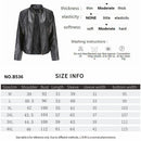 2022 Lederjacke Frauen Reißverschlüsse Frühling Herbst Frauen PU Lederjacke Stehkragen Rot Motor Biker Mantel Weiblich Übergroß