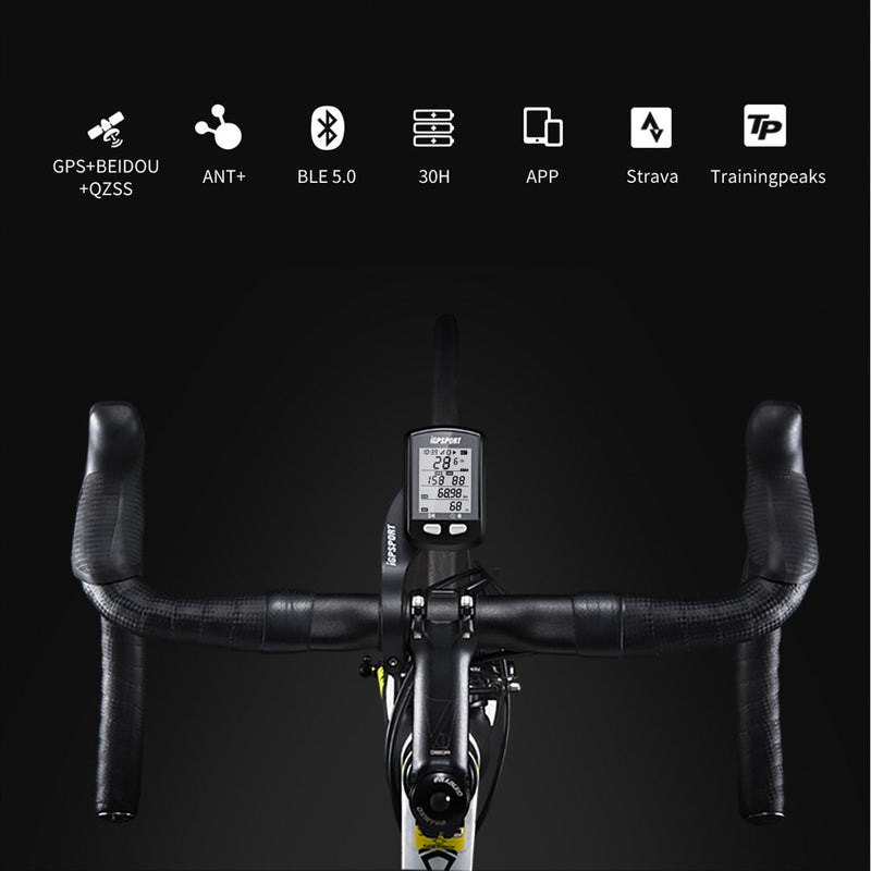 iGPSport 10s Wireless GPS Tachometer Rennrad MTB Fahrrad Bluetooth ANT+ mit Trittfrequenz Fahrradcomputer nicht Garmin XOSS