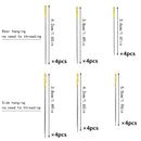 LMDZ 12/24 STÜCKE Blindnadel Ältere Nadel Seitenlochnadeln Schwanzseitenöffnung Edelstahl Handnähnadeln Einfädeln