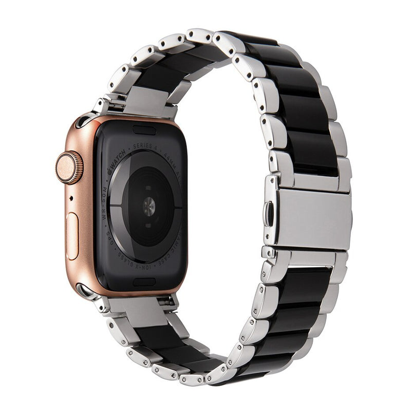 Correa de reloj de resina de acero inoxidable para apple watch 5 band 44mm iwatch 42mm Series 5 4 3 2 accesorios de muñeca loop 40m pulsera