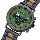 BOBO BIRD Holzuhr Herren Stoppuhr Chronograph Stilvoller Luxus Show Date Holz Quarz Armbanduhr Herrenuhren In Geschenkbox OEM