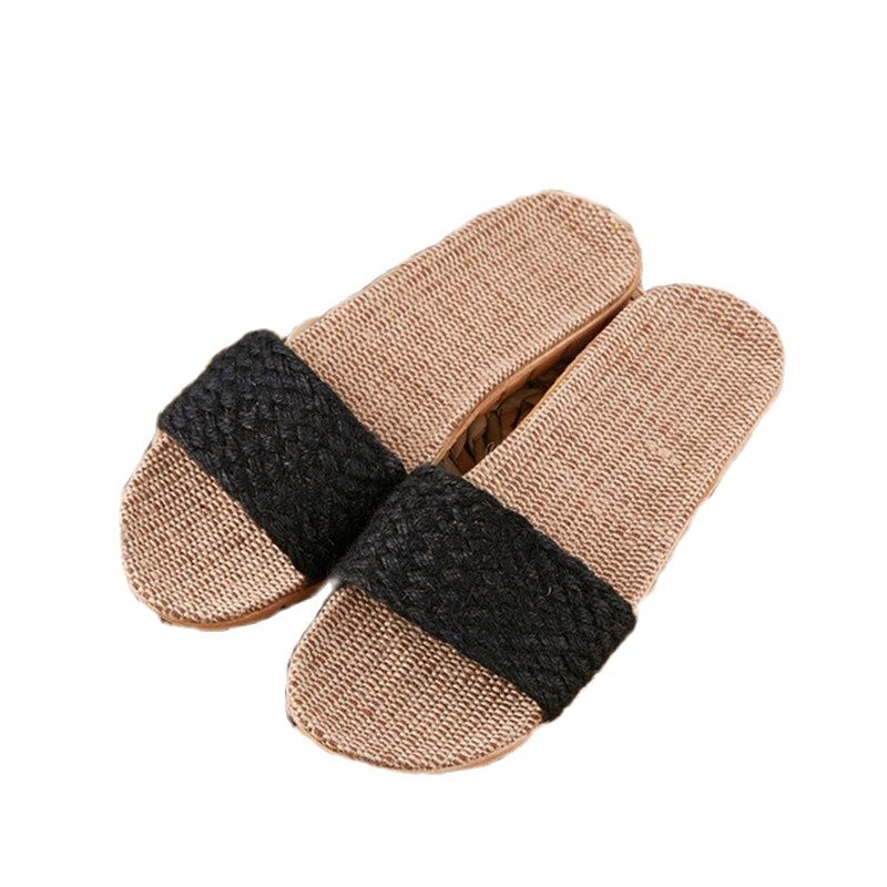 Suihyung Frauen Hausschuhe Weibliche Casual Flax Slides 13 Farben Leinen Gürtel Damen Sandalen Flip Flops Liebhaber Sommer Indoor Home Schuhe