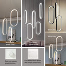 Schwarz / Weiß LED-Pendelleuchten modernes Design Wohnzimmer Restaurant Küche Hängeleuchten Schlafzimmer Nachttisch LED-Pendelleuchten