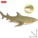 Oenux Large Size Sea Life Animals Weicher Weißer Hai Big Shark Actionfiguren Modell Lebensechtes Lernspielzeug Für Kinder Geschenk