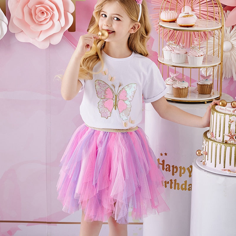 VIKITA Baby Kids skirt Girls Princess Glitter Sequined Tutu Skirt Toddlers Sequins Party Ballet Tutu Skirts Children Clothing
